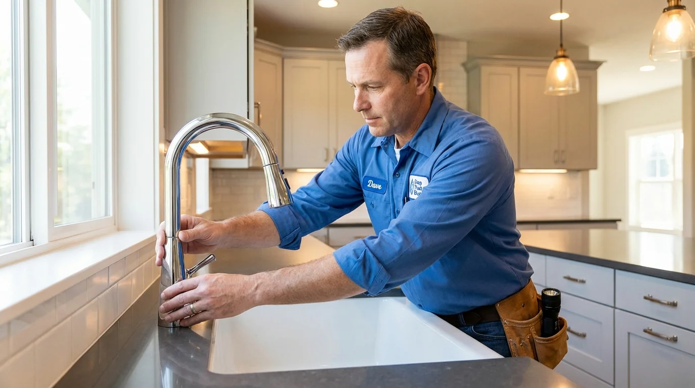 Kitchen faucet installation by Johns Plumbing LLC in Lone Pine