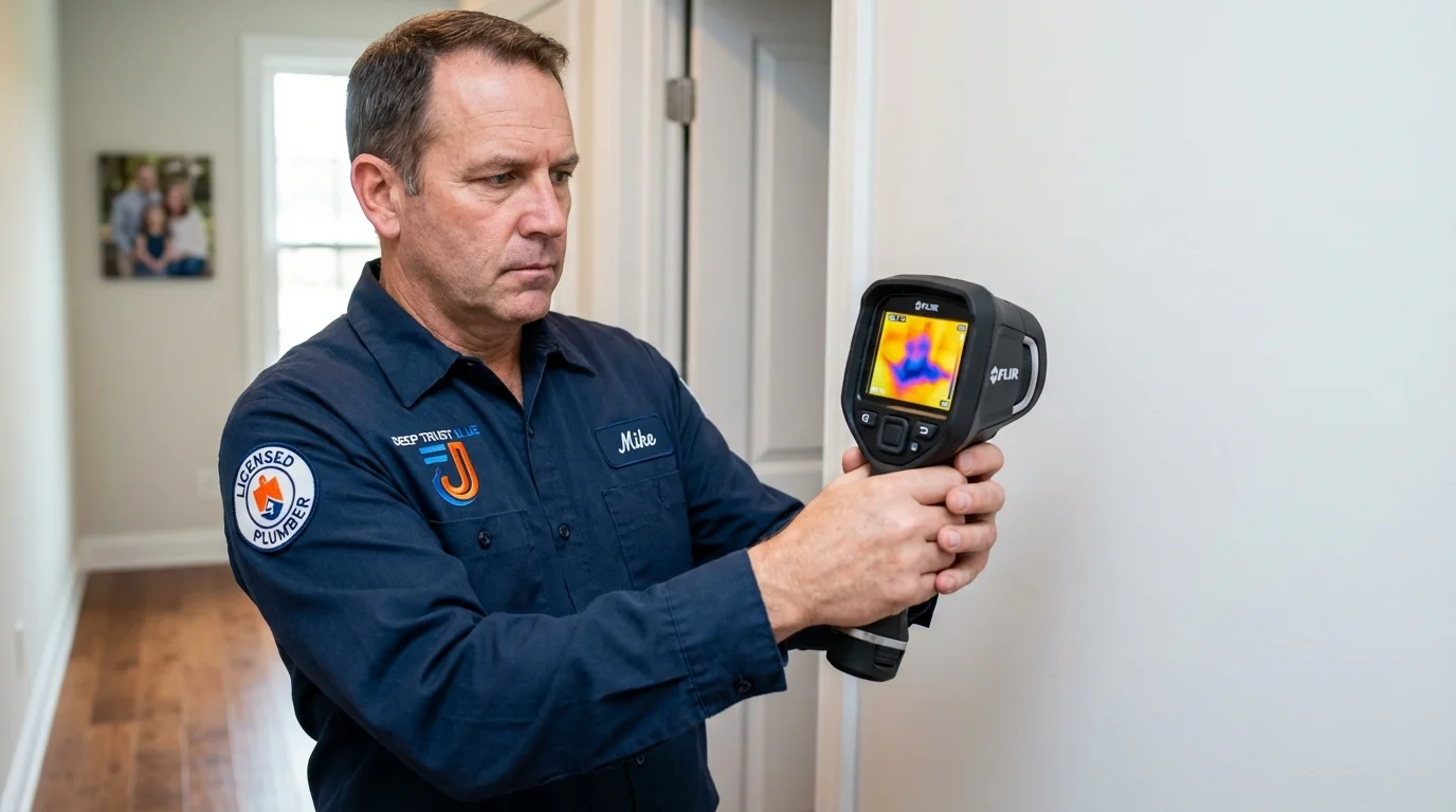 Thermal imaging leak detection by Johns Plumbing LLC in Lone Pine
